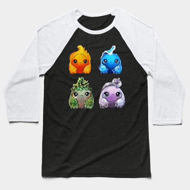 Elemental Sprites Baseball T-Shirt by BiancaRomanStumpff